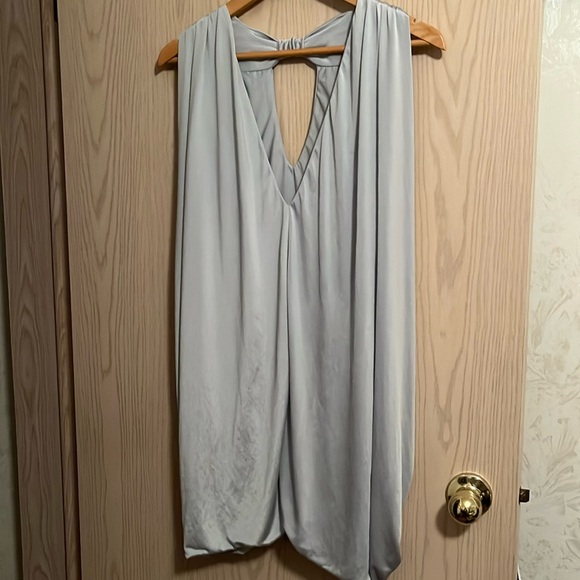Friend of mine grace drape dress. Silver blue wear me back to front - Picture 1 of 7